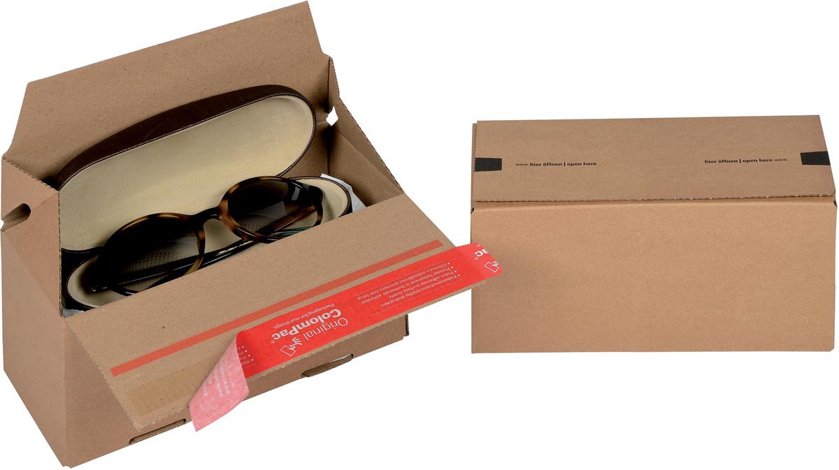 Colompac Eurobox Size S, binnenformaat 195 x 95 x 90 mm, bruin