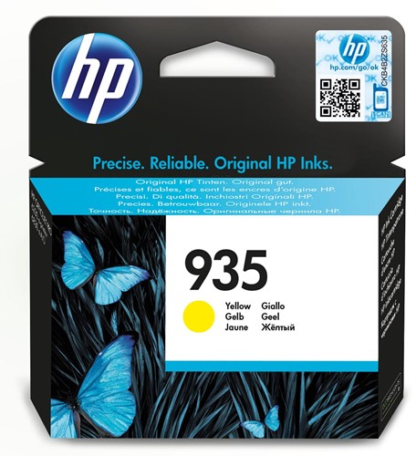 HP inktcartridge 935, 400 pagina's, OEM C2P22AE, geel