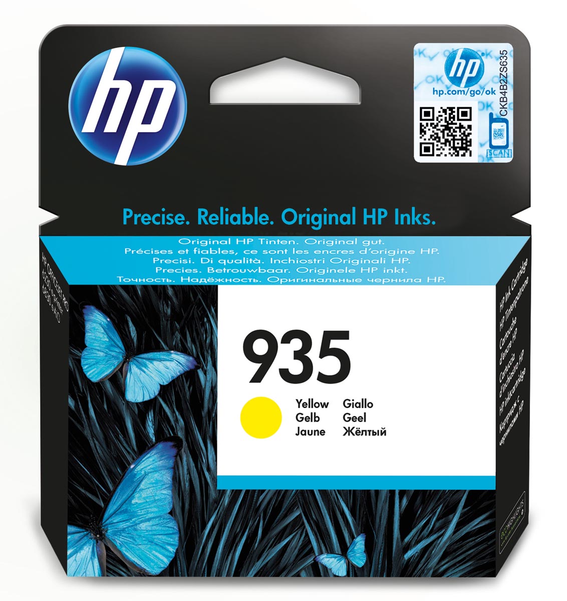 HP inktcartridge 935, 400 pagina&apos;s, OEM C2P22AE, geel afbeelding