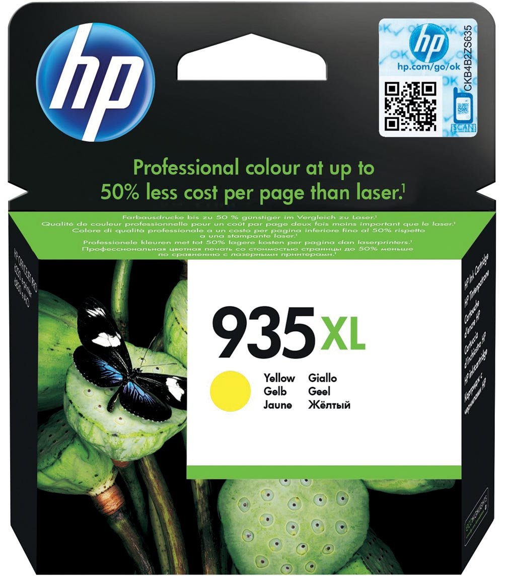 HP inktcartridge 935XL, 825 pagina&apos;s, OEM C2P26AE, geel afbeelding