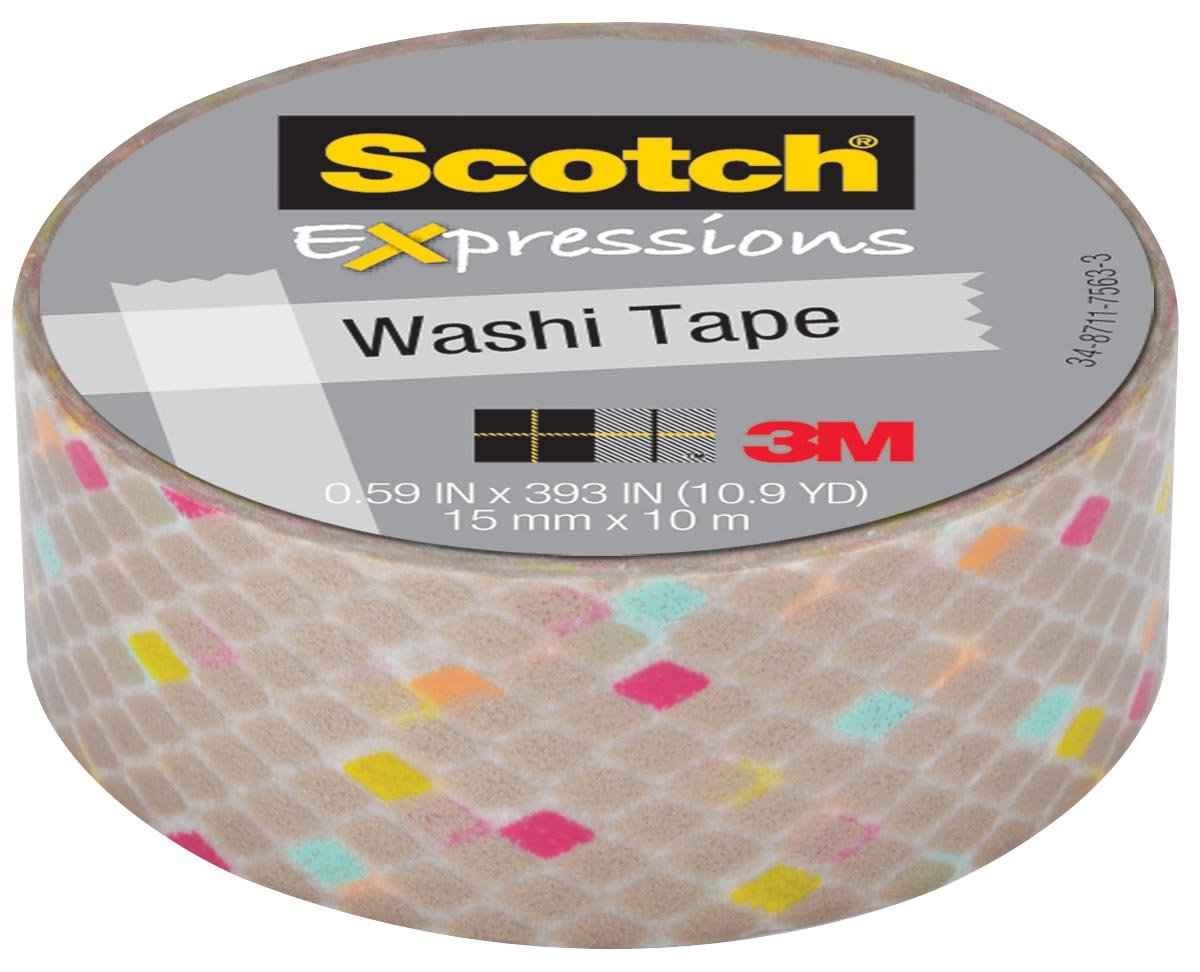 Scotch Expressions Washi Tape 15 Mm X 10 M Gold Diamonds huismerk kopen in de aanbieding