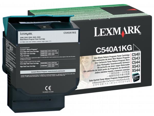 Lexmark Toner zwart return program - 1000 pagina's - C540A1KG
