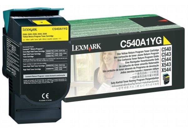 Lexmark Toner geel return program - 1000 pagina's - C540A1YG