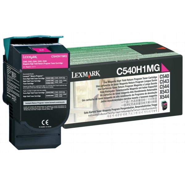 Lexmark Toner magenta return program - 2000 pagina's - C540H1MG