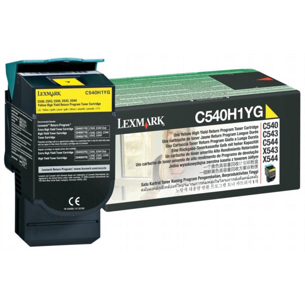 Lexmark toner geel, 2000 pagina's - OEM C540H1YG