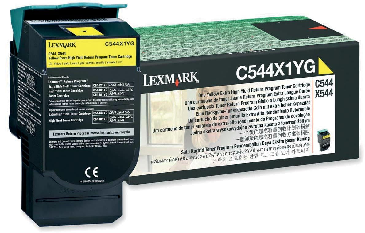Lexmark Toner geel return program - 4000 pagina's - C544X1YG