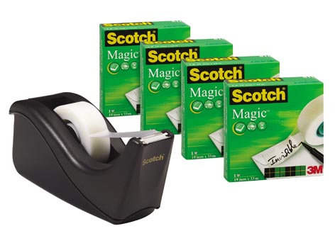 Scotch Plakbandafroller Two Tone Black Scotch Plakbandafroller Two Tone Black