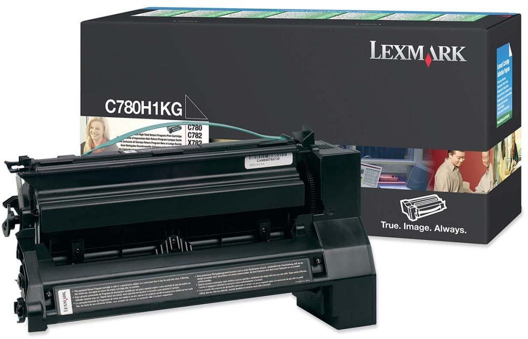 Lexmark Tonercartridge zwart return program - 10000 pagina's - C780H1KG