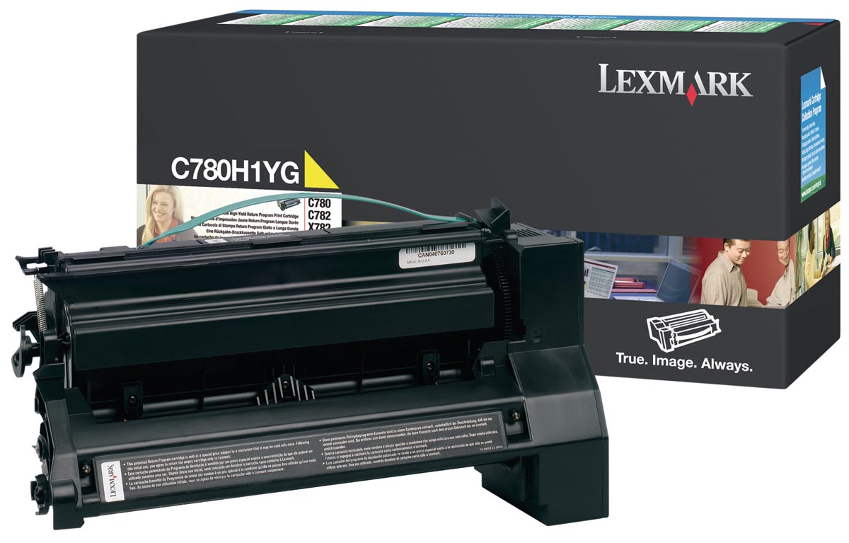 Lexmark Tonercartridge geel return program - 10000 pagina's - C780H1YG