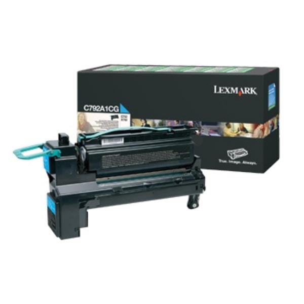 Lexmark Tonercartridge cyan return program - 6000 pagina's - C792A1CG