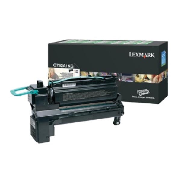 Lexmark Tonercartridge zwart return program - 6000 pagina's - C792A1KG