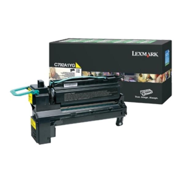 Lexmark Tonercartridge geel return program - 6000 pagina's - C792A1YG