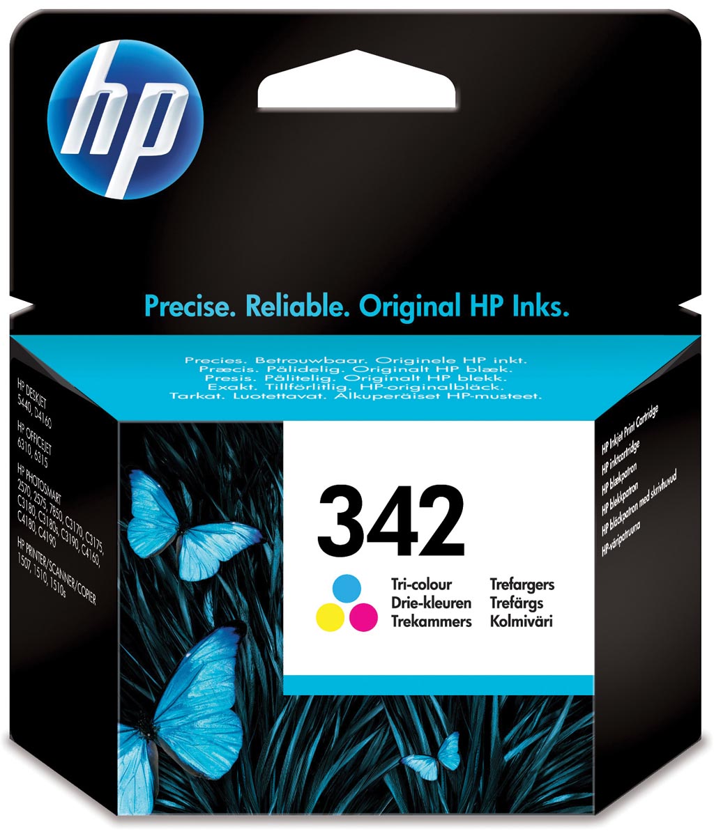HP inktcartridge 342, 175 pagina&apos;s, OEM C9361EE, 3 kleuren afbeelding