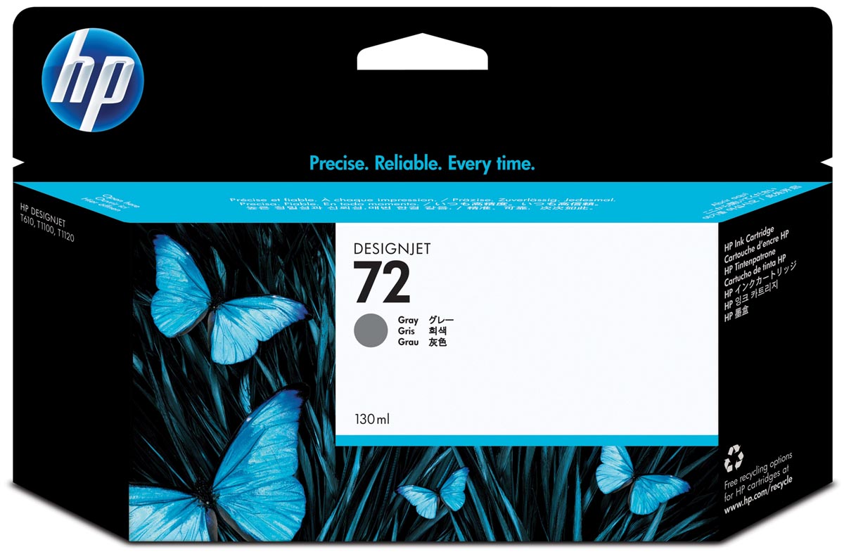 HP inktcartridge 72, 130 ml, OEM C9374A, grijs HP inktcartridge 72, 130 ml, OEM C9374A, grijs