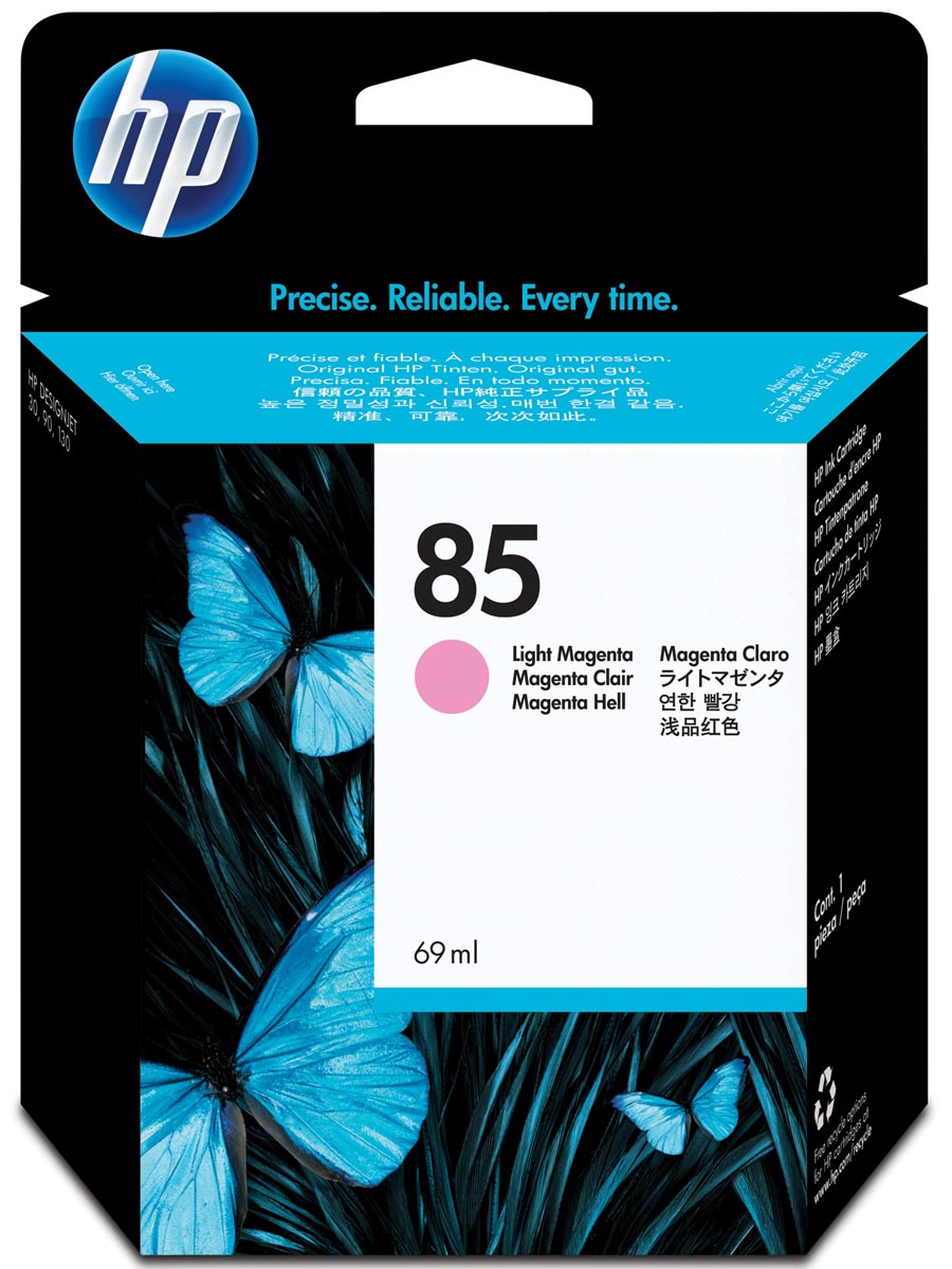 HP inktcartridge 85, 69 ml, OEM C9429A, licht magenta