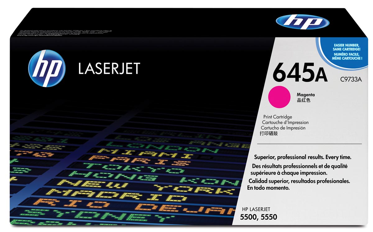 HP toner 645A, 12 000 pagina's, OEM C9733A, magenta