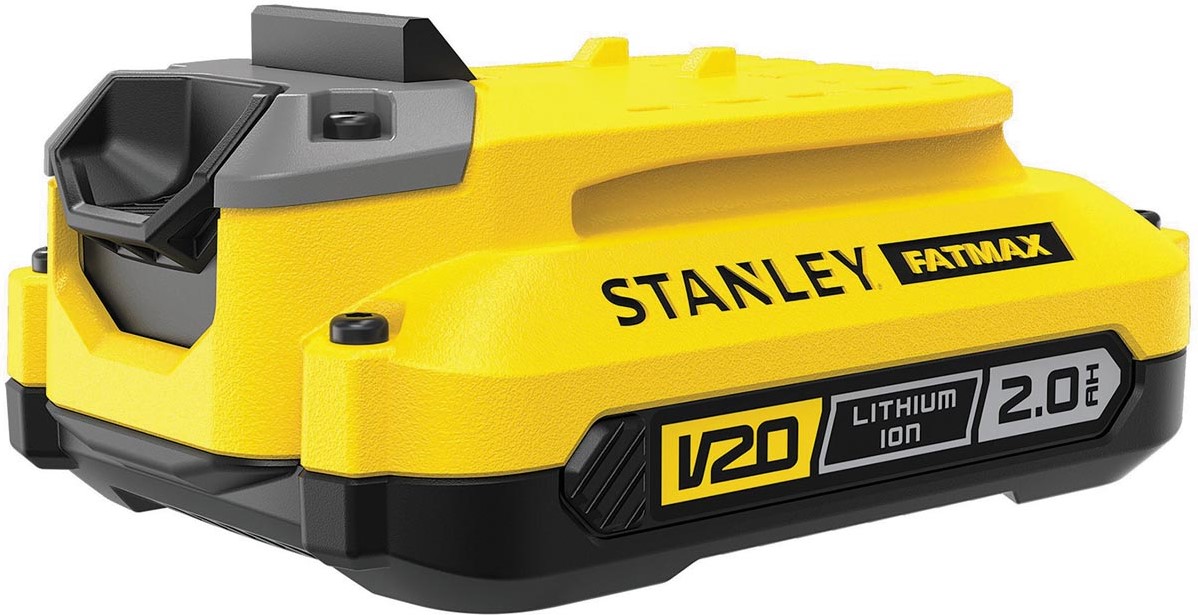 Batterie Lithium-Ion Stanley FATMAX 18V 2Ah - Compatible Gamme FATMAX 18V, Performante Et Longue Durée