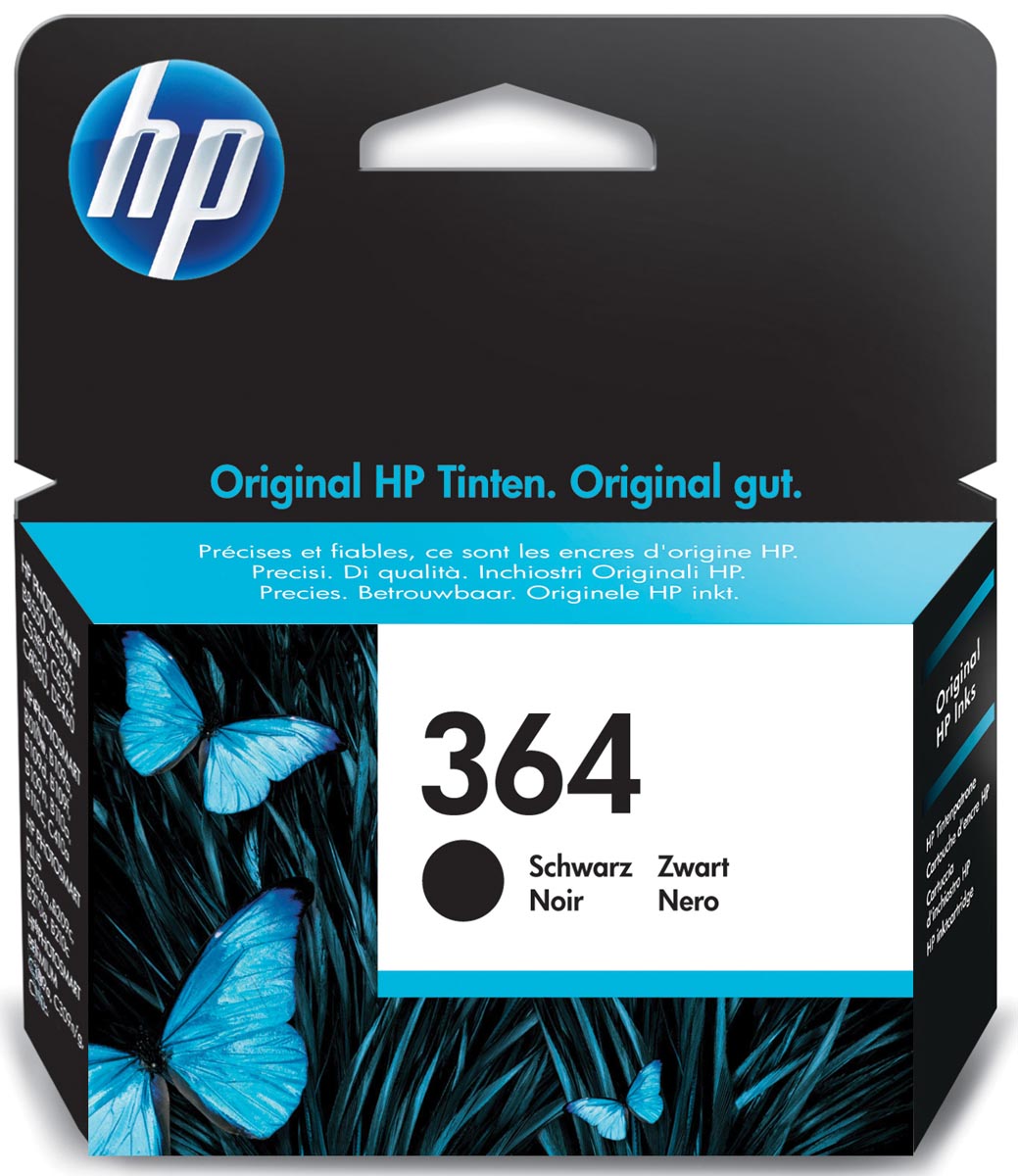 HP inktcartridge 364, 250 pagina's, OEM CB316EE, zwart HP inktcartridge 364, 250 pagina's, OEM CB316EE, zwart
