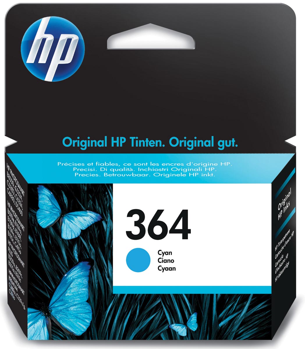 HP inktcartridge 364, 300 pagina&apos;s, OEM CB318EE, cyaan afbeelding