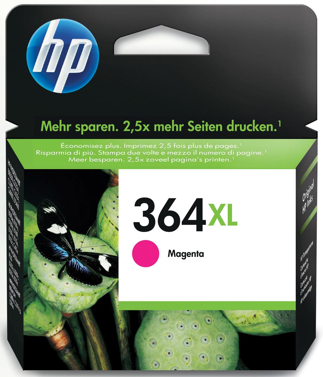 HP inktcartridge 364XL, 750 pagina's, OEM CB324EE, magenta HP inktcartridge 364XL, 750 pagina's, OEM CB324EE, magenta