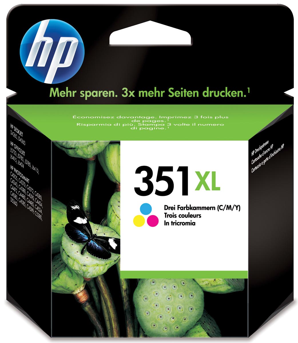 HP inktcartridge 351XL, 580 pagina's, OEM CB338EE, 3 kleuren