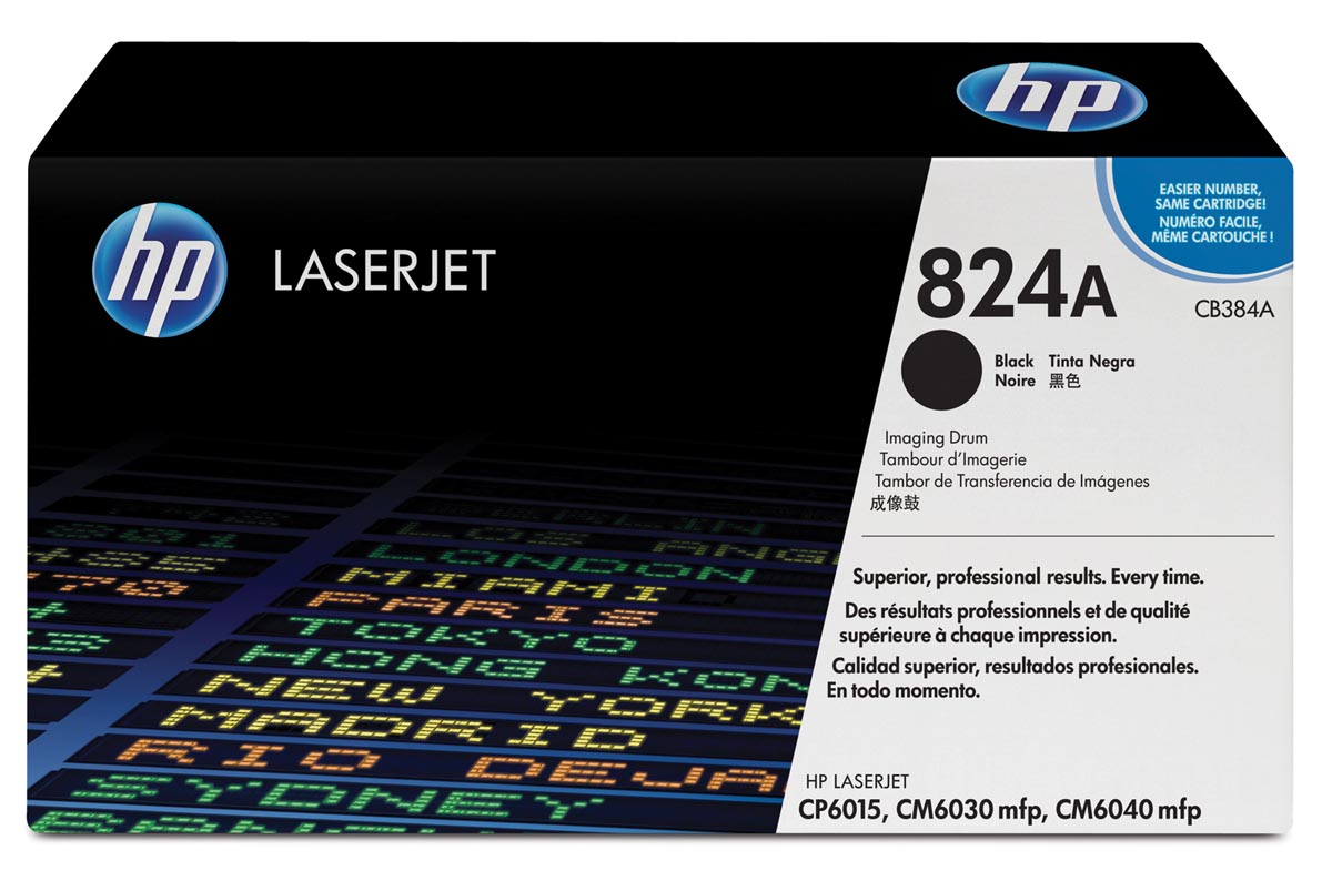 HP drum 824A, 35.000 pagina's, OEM CB384A, zwart