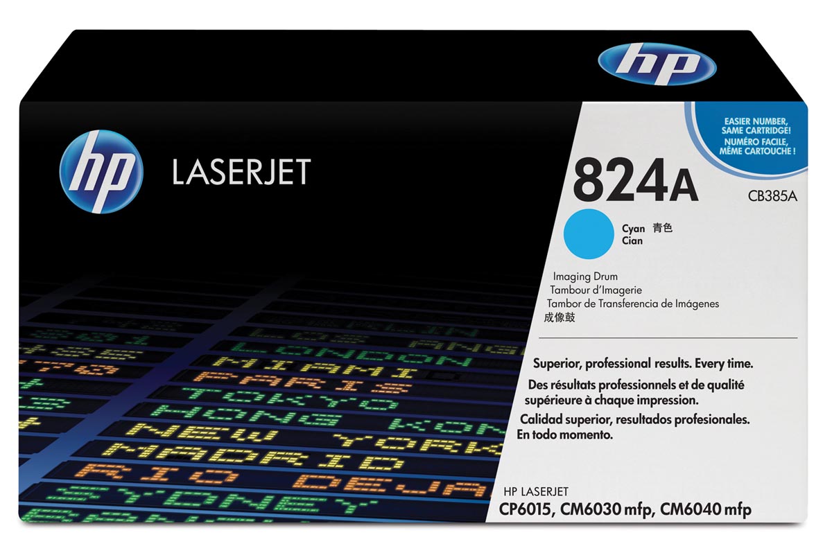 HP drum 824A, 35.000 pagina's, OEM CB385A, cyaan