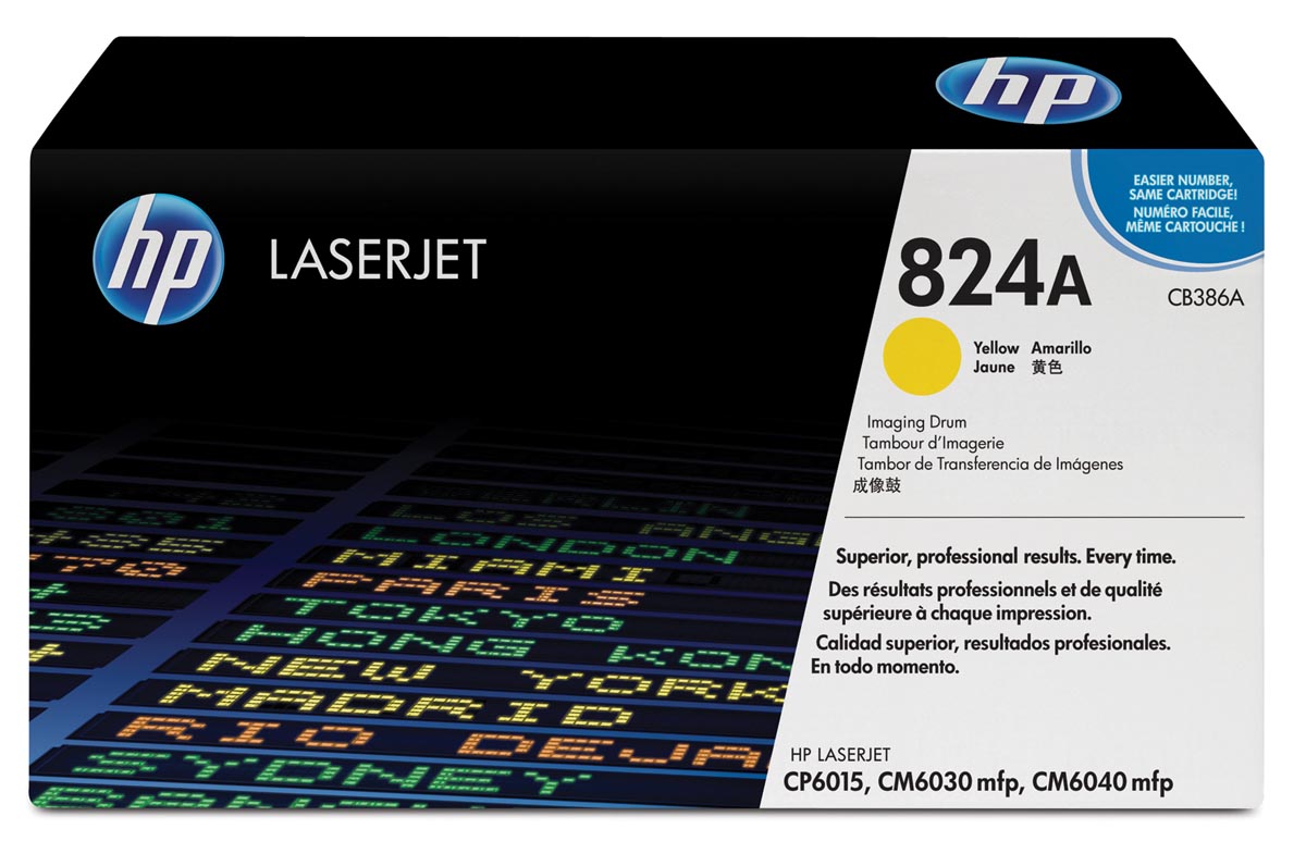 HP drum 824A, 35.000 pagina's, OEM CB386A, geel