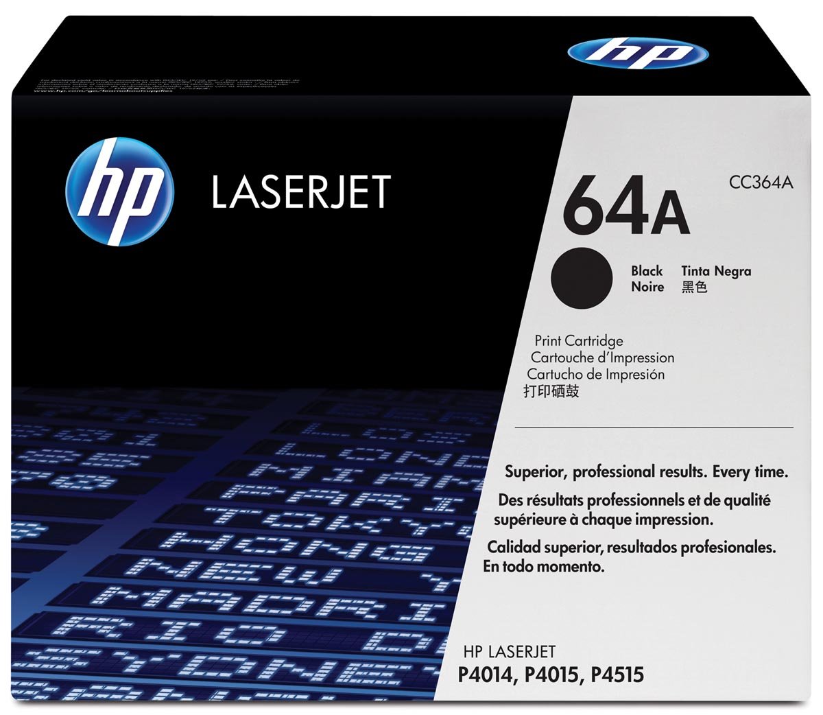 HP toner 64A, 10 000 pagina&apos;s, OEM CC364A, zwart afbeelding