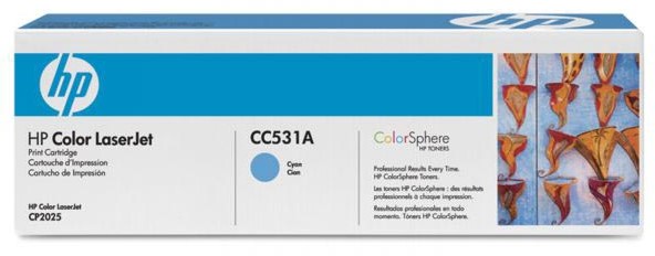 HP toner 304A, 2 800 pagina's, OEM CC531A, cyaan bij VindiQ Office