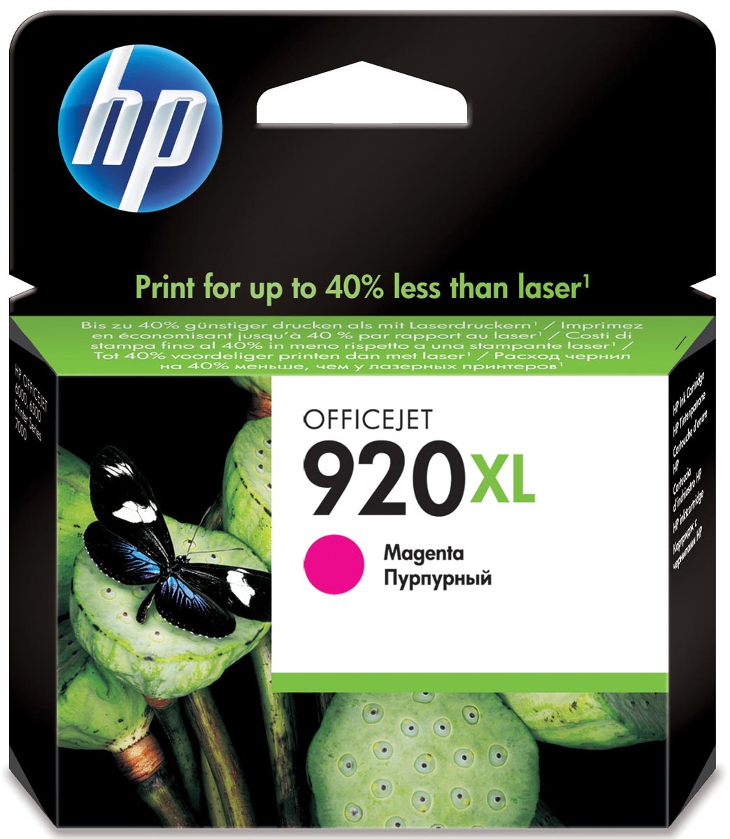 HP inktcartridge 920XL, 700 pagina&apos;s, OEM CD973AE, magenta afbeelding