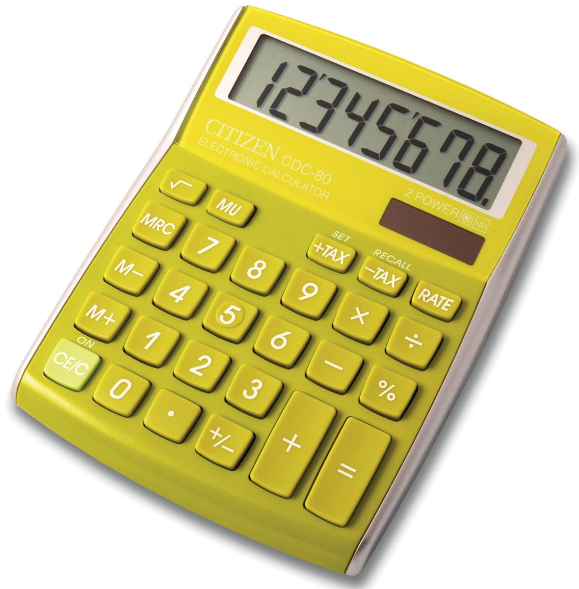 Citizen Allrounder Bureaurekenmachine Cdc 80 Groengeel huismerk kopen in de aanbieding