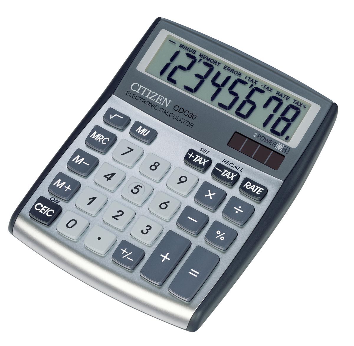 Citizen Allrounder bureaurekenmachine CDC-80, zilver