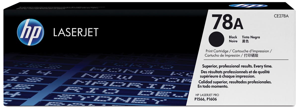 HP toner 78A, 2 100 pagina&apos;s, OEM CE278A, zwart afbeelding