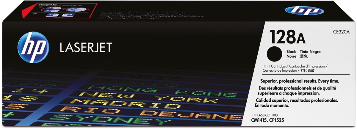 HP toner 128A, 2 000 pagina's, OEM CE320A, zwart HP toner 128A, 2 000 pagina's, OEM CE320A, zwart