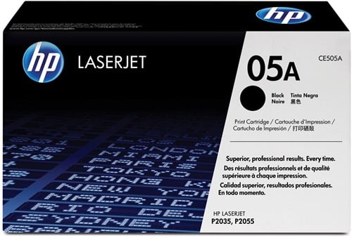 HP toner 05A, 2 300 pagina's, OEM CE505A, zwart