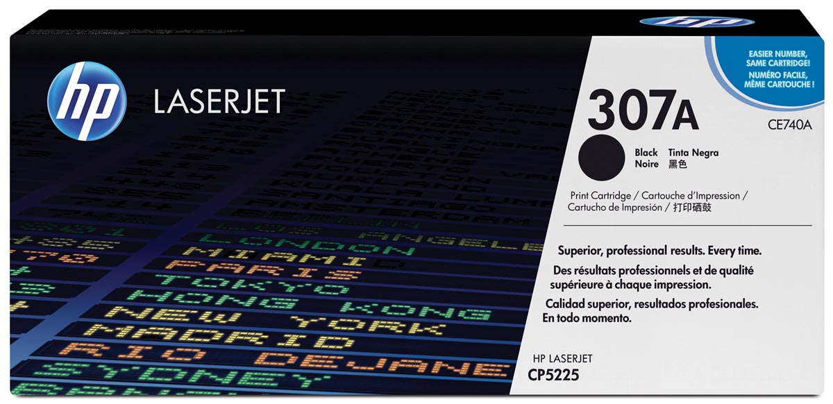 HP toner 307A, 7 000 pagina&apos;s, OEM CE740A, zwart afbeelding