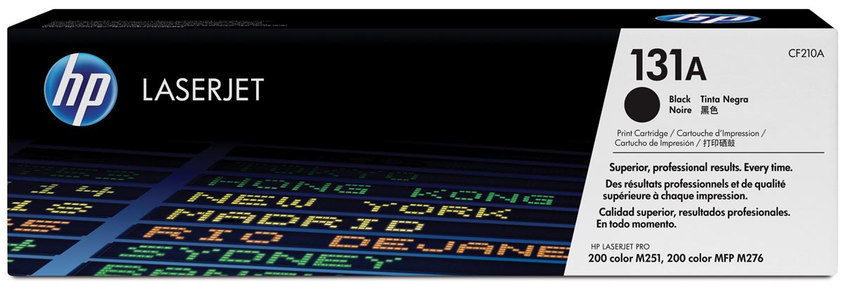 HP toner 131A, 1 600 pagina&apos;s, OEM CF210A, zwart afbeelding
