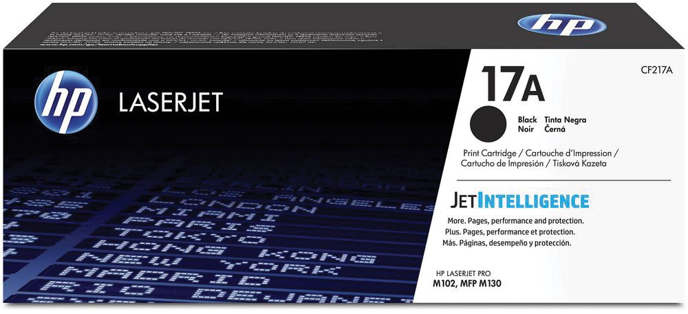 HP toner 17A, 1 600 pagina&apos;s, OEM CF217A, zwart afbeelding