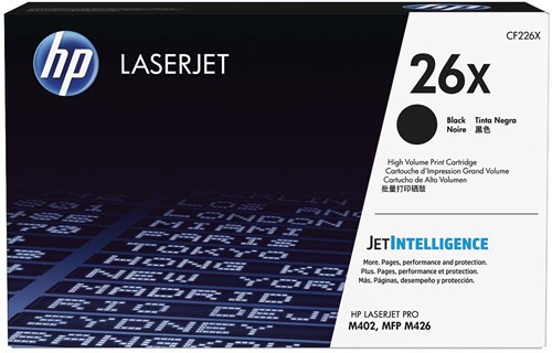 HP toner 26X, 9 000 pagina's, OEM CF226X, zwart