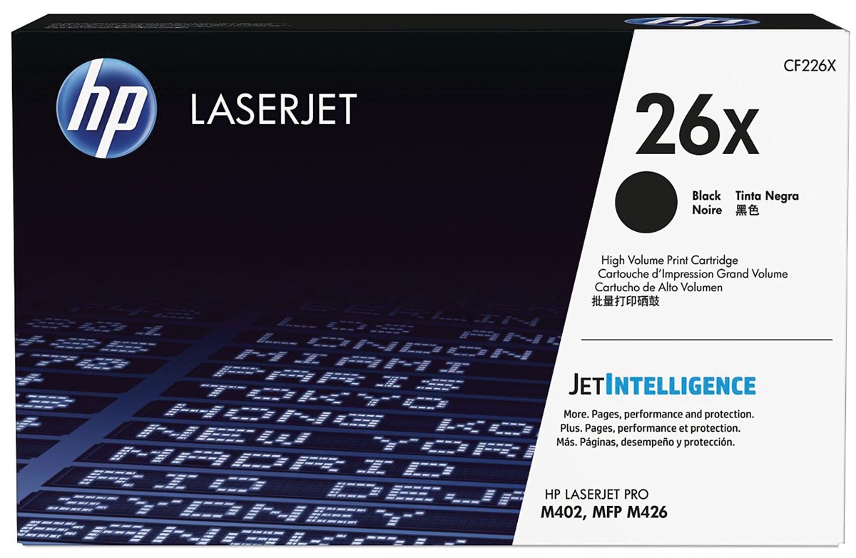 HP toner 26X, 9 000 pagina&apos;s, OEM CF226X, zwart afbeelding