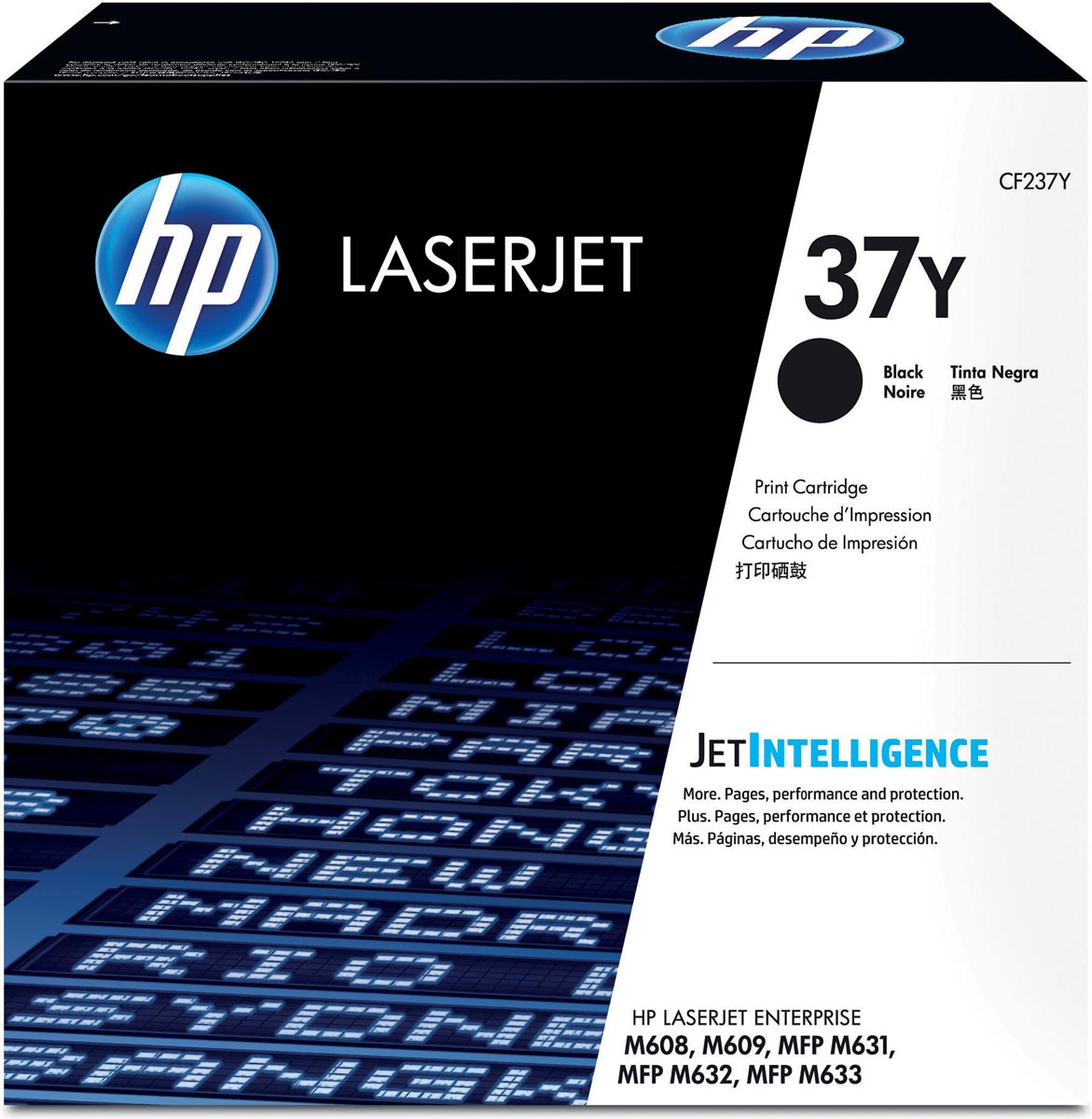 HP toner 37Y, 41 000 pagina&apos;s, OEM CF237Y, zwart afbeelding