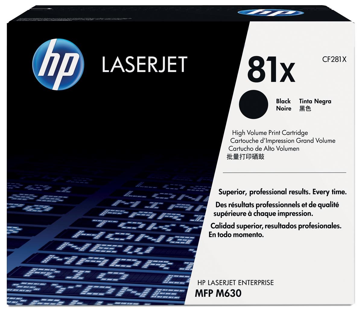 HP toner 81X, 25 000 pagina&apos;s, OEM CF281X, zwart afbeelding