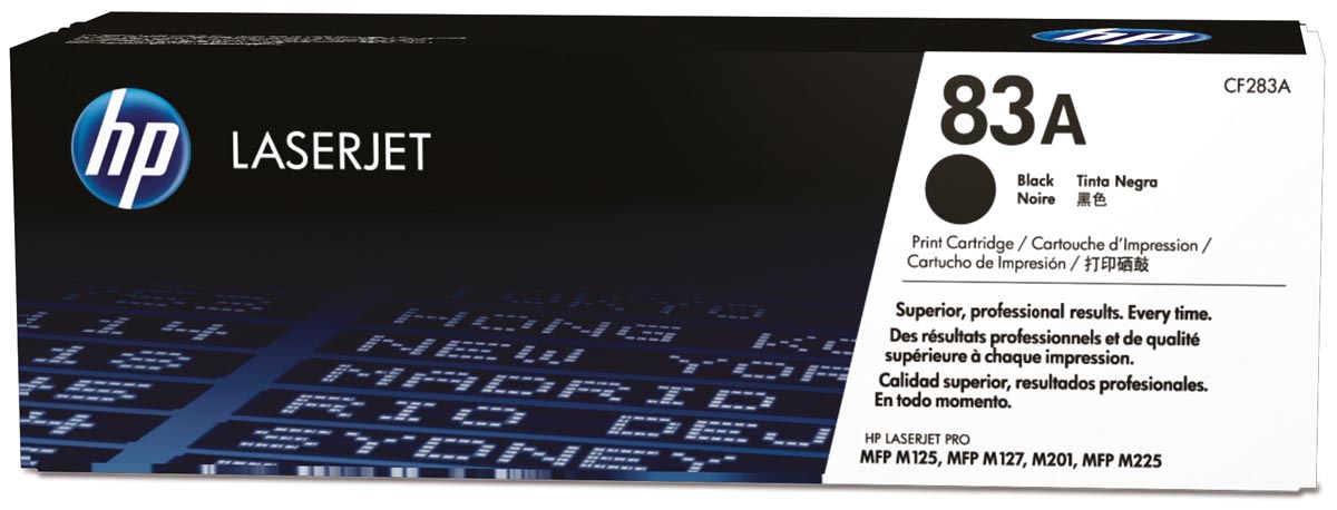 HP toner 83A, 1 500 pagina&apos;s, OEM CF283A, zwart afbeelding
