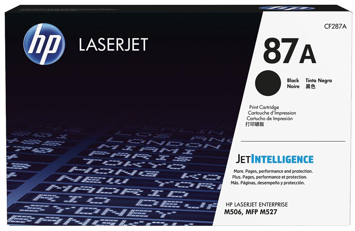 HP toner 87A, 9 000 pagina's, OEM CF287A, zwart