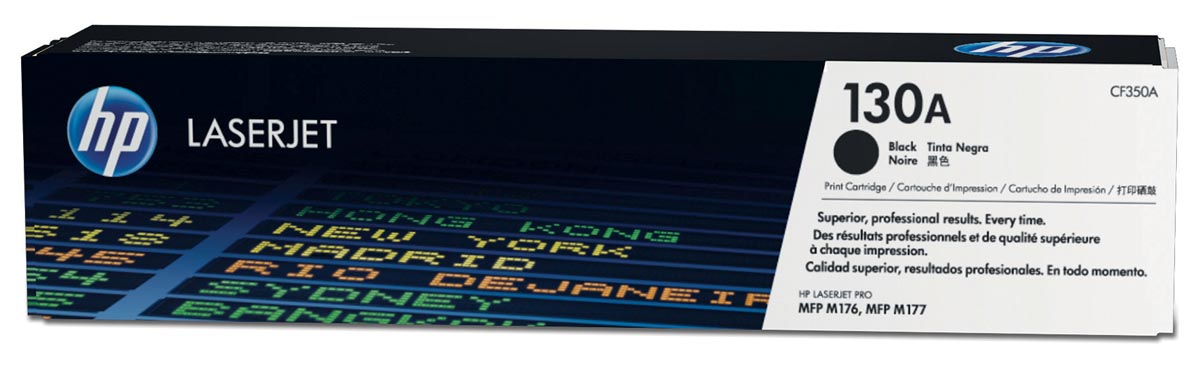 HP toner 130A, 1 300 pagina&apos;s, OEM CF350A, zwart afbeelding