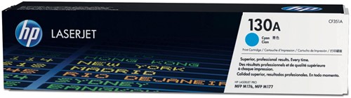 HP toner 130A, 1 000 pagina's, OEM CF351A, cyaan