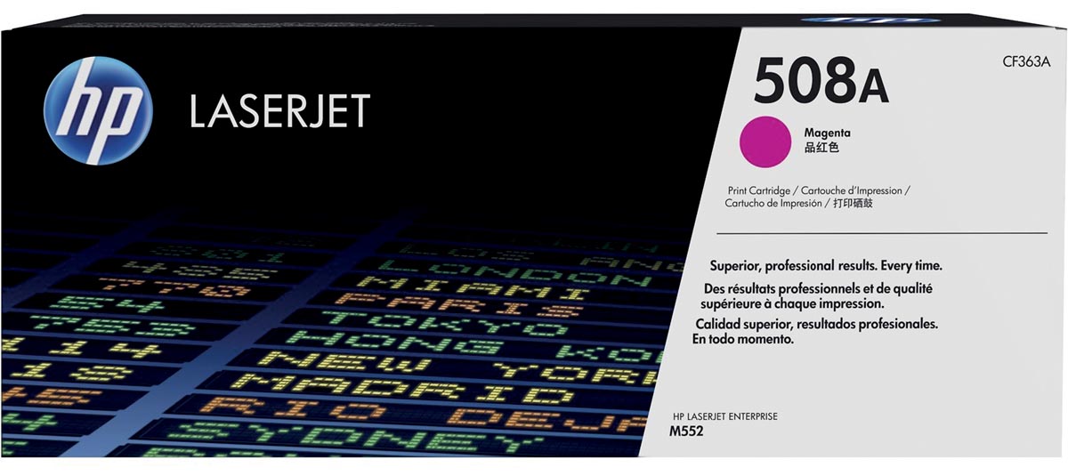 HP toner 508A, 5 000 pagina&apos;s, OEM CF363A, magenta afbeelding