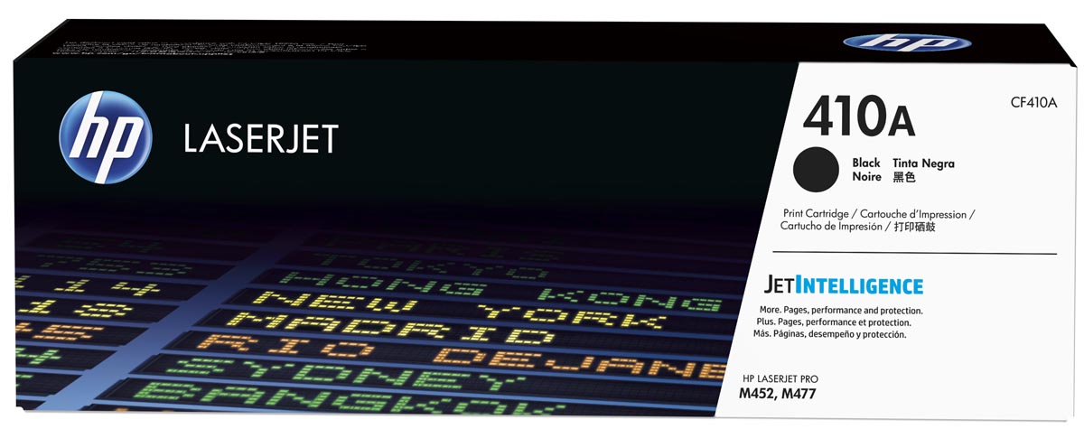 HP toner 410A, 2 300 pagina&apos;s, OEM CF410A, zwart afbeelding