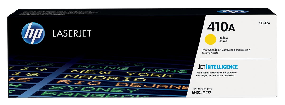 HP toner 410A, 2 300 pagina's, OEM CF412A, geel HP toner 410A, 2 300 pagina's, OEM CF412A, geel